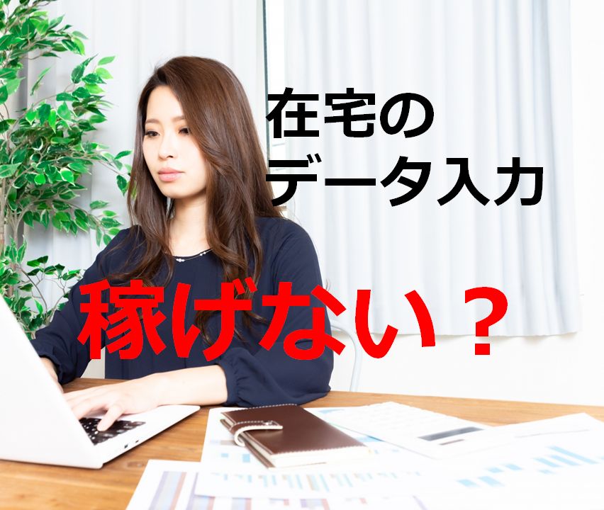 在宅ワークのデータ入力は稼げない?