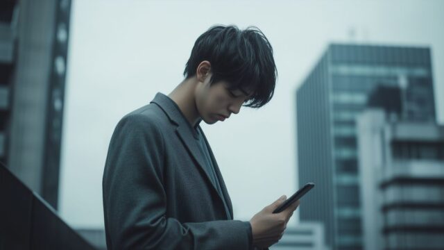 地元に仕事がなくて悩む男性